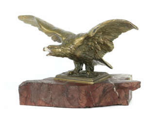 Bildhauer des 19./20. Jh. ''Adler'', Bronze, patin…