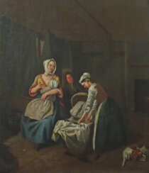 Maler des 18./19. Jh. ''Familienglück'', mehrfigur…