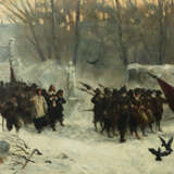 Maler des 19. Jh. ''Landwehr'', sich in winterlich… - photo 1