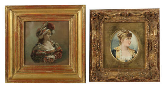 Maler des 19. Jh. zwei Damenportraits, variierende… - photo 1