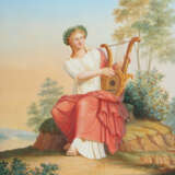 Maler des 19. Jh. Darstellung der lyraspielenden G… - photo 1