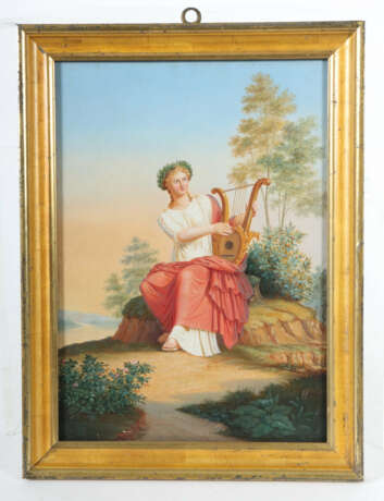 Maler des 19. Jh. Darstellung der lyraspielenden G… - photo 2