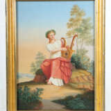 Maler des 19. Jh. Darstellung der lyraspielenden G… - photo 2