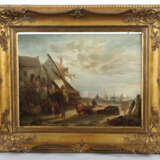 Maler des 19. Jh. ''Beim Schiffsbauer'', liegendes… - photo 2