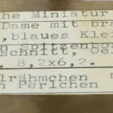 Maler des 19. Jh. Miniaturbildnis einer Dame im Ov… - photo 3
