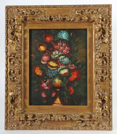 Maler des 19. Jh. ''Blumenstillleben'', in einer V… - photo 2