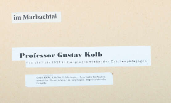 Kolb, Gustav Leidringen 1867 - 1943 Stuttgart, Mal… - photo 4