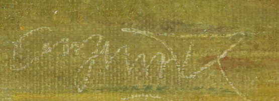 Maler des 19./20. Jh. ''Tiere auf der Weide'', Bli… - photo 3