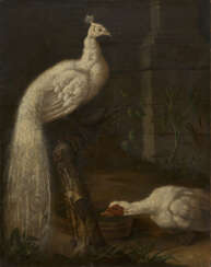 GROOTH, IVAN (1717-1801) A Goose and a White Peacock , signed and dated 1786.