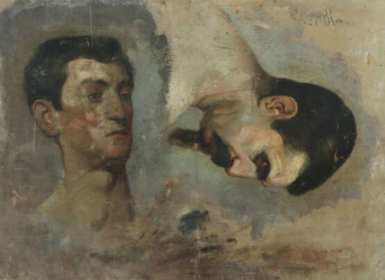 Maler des 20. Jh. ''Männerkopf-Studie'', Darstellu… - photo 1