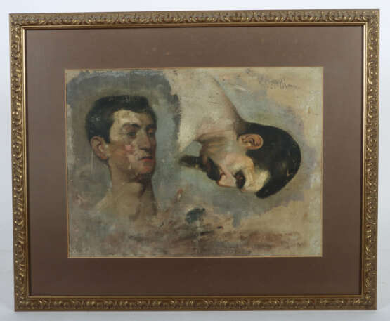 Maler des 20. Jh. ''Männerkopf-Studie'', Darstellu… - photo 2