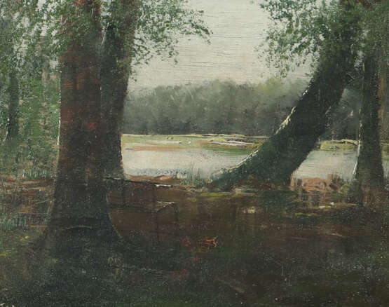 Maler des 20. Jh. ''Waldsee'', Blick auf das von B… - photo 1