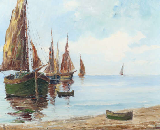 Maler des 20. Jh. ''Segelboote'', mehrere verschie… - Foto 1