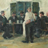 Maler des 20. Jh. ''Biergarten-Stammtisch'', Bauer… - photo 1