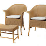 2 Loom Chairs mit Ottomane ''Dinner 2'' Ausführung… - photo 1