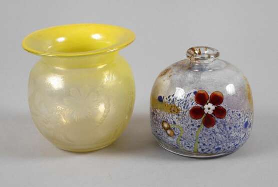 Zwei Vasen Erwin Eisch - Foto 1