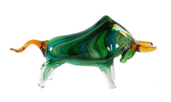 Murano-Tierfigur ''Stier'' Italien, 2. H. 20. Jh.,… - фото 1