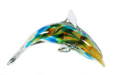 Murano-Tierfigur ''Delfin'' Italien, nach 1956, fa…