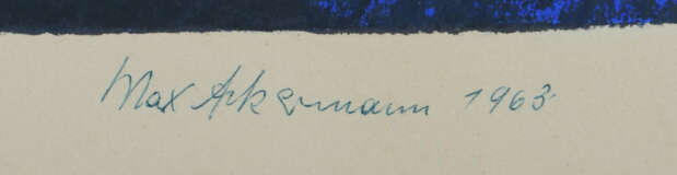 Ackermann, Max Berlin 1887 - 1975 Unterlengenhardt… - photo 3