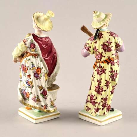 Porcelain pair Chinese Musicians. KPM. Hand Painted 19th century - photo 5