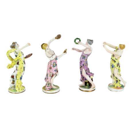 Groupe en porcelaine Allegorie de l Art Hand Painted 20th century - Foto 4