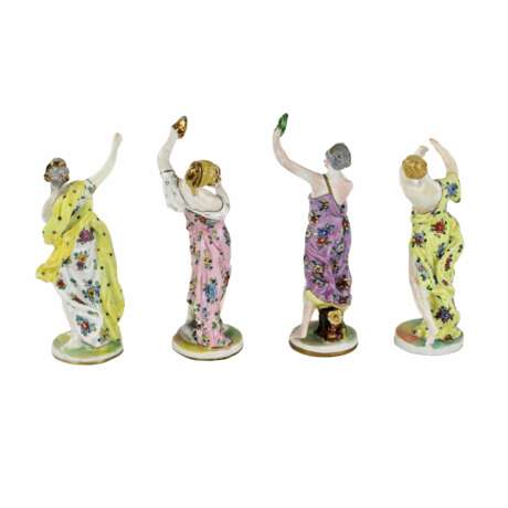 Groupe en porcelaine Allegorie de l Art Hand Painted 20th century - Foto 5