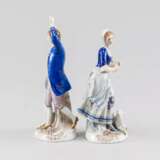 Romantic Couple. Sitzendorf. Polychrome painting Rococo 20th century - photo 5