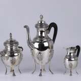 Coffee set of 3 pieces Metal Empire Early 20th century - photo 1