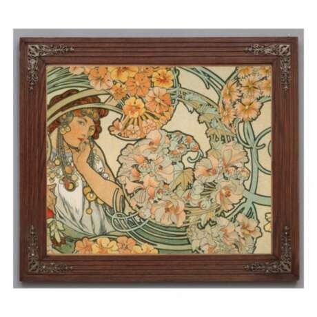 Pair of Art Nouveau frames Wood metal At the turn of 19th -20th century - photo 1