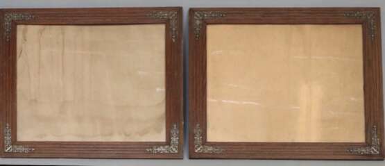 Pair of Art Nouveau frames Wood metal At the turn of 19th -20th century - photo 3
