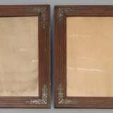 Pair of Art Nouveau frames Wood metal At the turn of 19th -20th century - photo 3