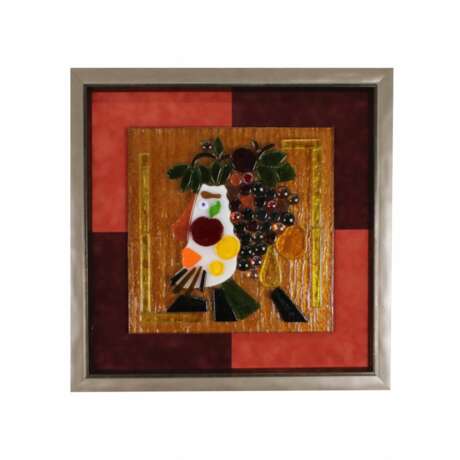 Author collage Autumn colored glass. Grishchenko Anatoly Glass 21th century - photo 1