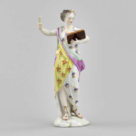 Figurine en porcelaine Allegorie de la poesie. Porcelaine 19th century - photo 1
