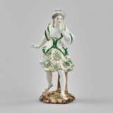 Figurine en porcelaine La Dame en Vert. La France. 19&egrave;me si&egrave;cle. Porzellan 19th century - Foto 7