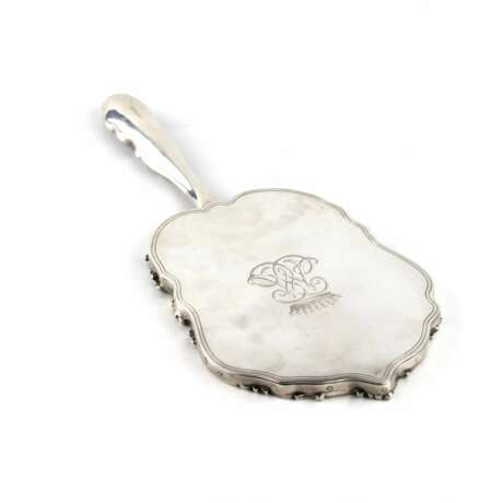 Silver hand mirror Louis XV style. Silver 925 19th century - photo 4
