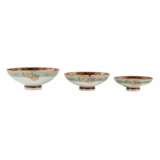 Three Japanese plates with erotic themes. Porcelain Oriental Art 20th century - photo 3