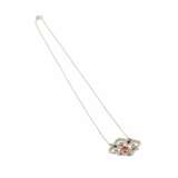 Pendentif en platine avec diamants onyx et caral sur une cha&icirc;ne en or. Onyx 20th century - photo 4
