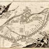 Plan of Narva and Ivangorod during the Northern War. Charles XII. Paper Baroque At the turn of 17th-18th century - photo 2