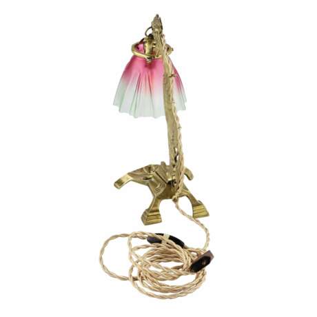Lampe de table Art Nouveau ca. 1900 Bronze glass Early 20th century - Foto 5