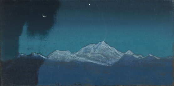 ROERICH, NICHOLAS (1874-1947) Himalayas, Sikkim , numbered “N 25.” and dated 1928–1929 on the reverse. - Foto 1