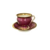 Tasse et soucoupe Royal Copenhagen Porzellan Empire 20th century - Foto 4