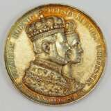 Preussen: Medaille auf die Krönung von König Wilhelm und Königin Augusta. - фото 1