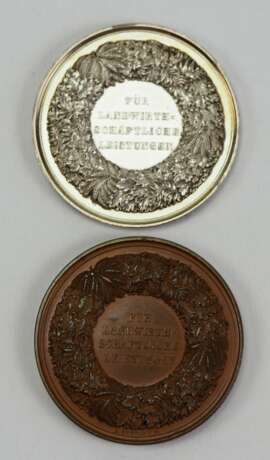 Medaille für Landwirtschaftliche Leistungen - Silber und Bronze. - photo 2