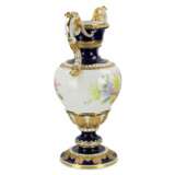 Grand vase de fleurs de salon. Ernst August Leuteritz. Meissen 19&egrave;me si&egrave;cle Porcelain Hand Painted Gilding 19th century - photo 3