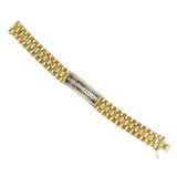 Bracelet unisexe en or 18 carats avec saphirs et diamants style Rolex Diamants 21th century - photo 6