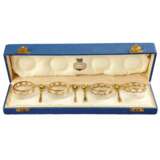 Salt cellars with spoons. Silver Empire Early 20th century - photo 3