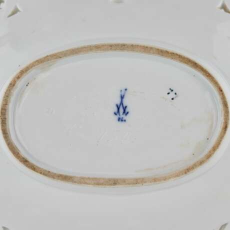 Grand bol &agrave; biscottes. Meissen. Vergoldung Baroque At the turn of 19th -20th century - Foto 4