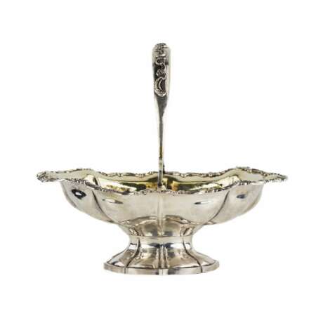 Russian silver rusk bowl vase for sweets. Grigory Ivanov. Moscow 1840. Silver 84 Gilding Neo-baroque 19th century - photo 2