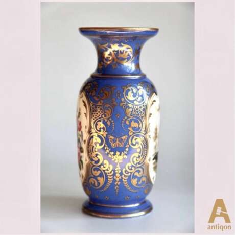 Вазочка в стиле Севр Hand Painted Late 19th century г. - фото 4