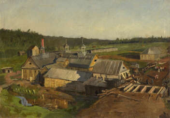 SVEDOMSKY, ALEKSANDER (1848-1911) View of the Distillery at Mikhailovsky Zavod 